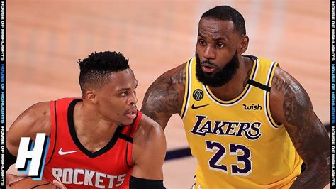 lakers vs rockets 2020 playoffs